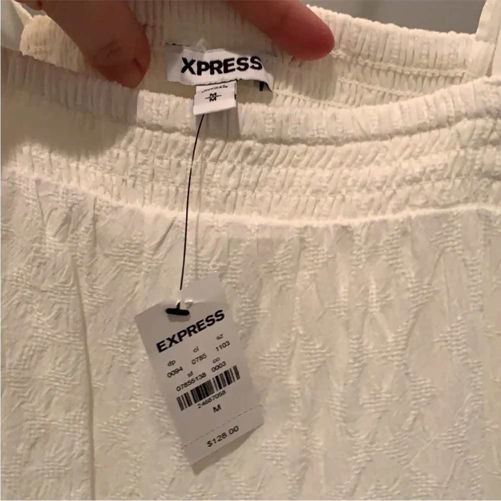 Express Summery Cream Colored Maxi Dress - Picture 4 of 4